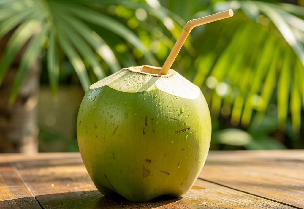 Fresh coconut for hydration